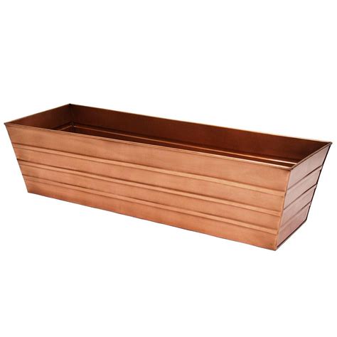 large galvanized steel planter box|rectangular galvanized planter box.